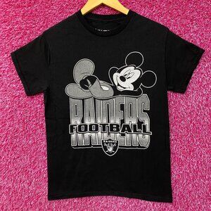 Disney x Junk Food NFL Football Raiders Mickey Mouse T-Shirt XS